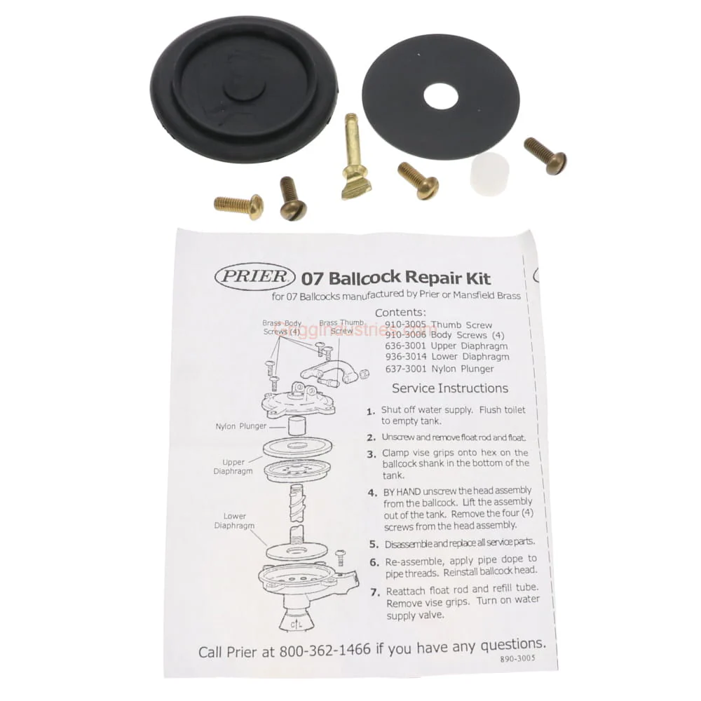 Mansfield Service Kit For 07 Ballcock 630-5702 - Image 3